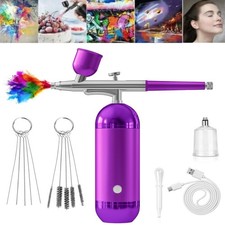 Portable Air Compressor Kit Airbrush Paint Spray Gun Nail Art Tattoo Airbrush