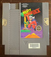 Mighty Bomb Jack Nintendo NES, 1987 Authentic Game Cartridge Only *stickers*