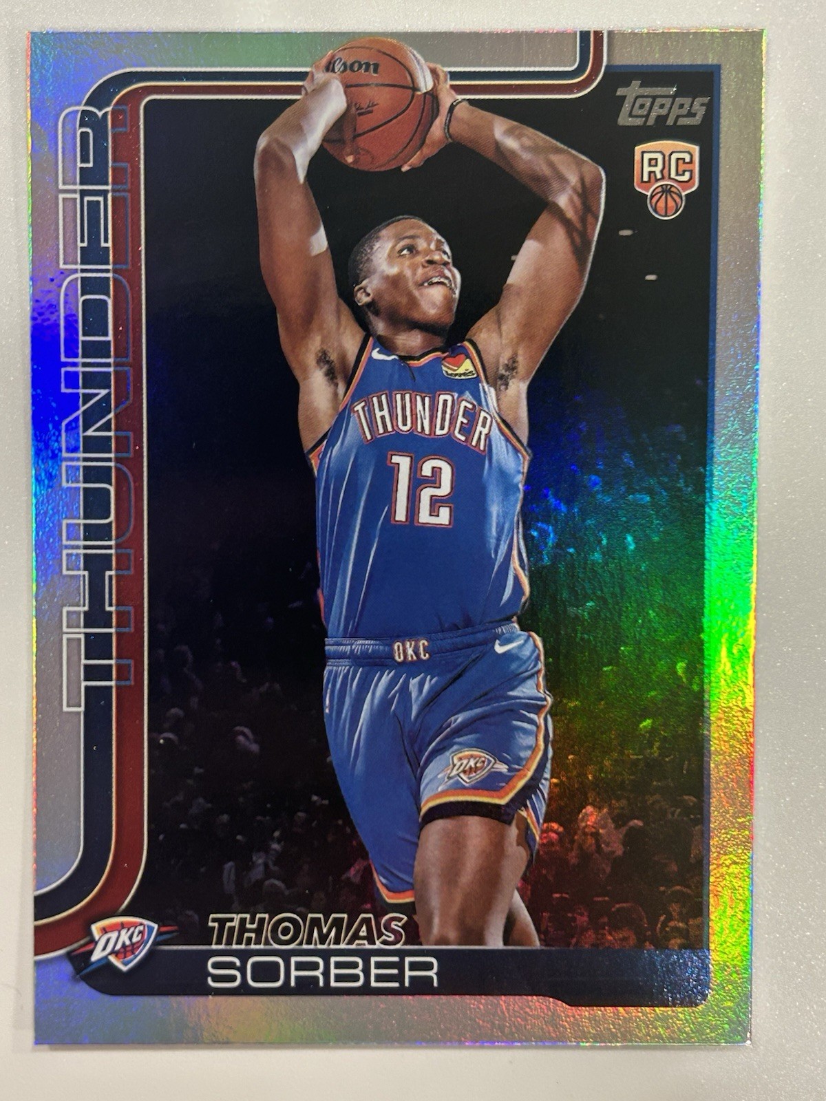2025-26 Topps - Thomas Sorber #215 Rainbow Foil (RC)