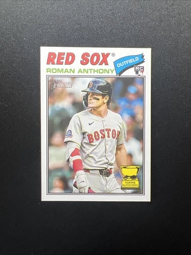 2026 Topps Heritage Red Sox Roman Anthony Base Rookie Card #86