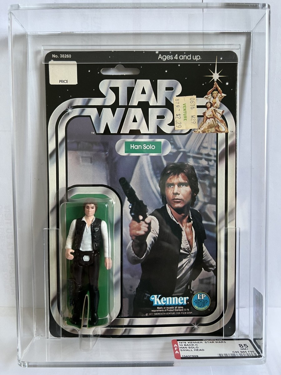 Star Wars Vintage Kenner 1978 Han Solo 12 Back Small Head FRESHLY