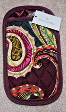 NWT-Vera Bradley Double Eye Glasses Case Blue Heirloom Paisley Midnight Pueblo