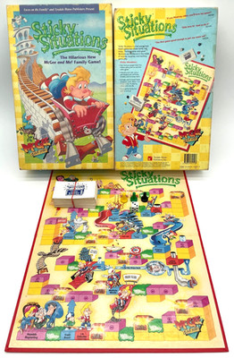 McGee and Me! Sticky Situations Board Game 1991 VINTAGE 99.9% Complete!