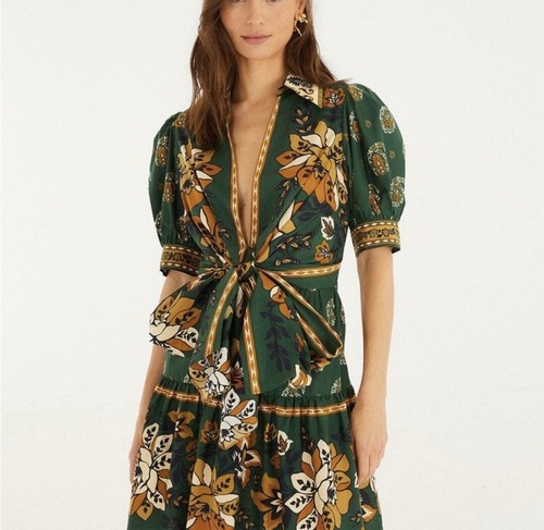Farm Rio Ayla Puff Sleeve Mini Dress ✨NWT