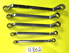 Snap-on Tools 5 Piece Sae. Deep Off-set Box-end Wrench Set 38 To 1516 Snap-on Tools 5 Piece Sae. Deep Off-set Box-end Wrench Set 38 To 1516