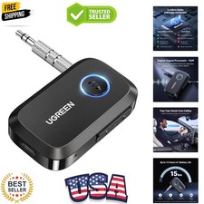 Bluetooth 5.4 Car Adapter, Hands-Free Call  Noise Cancelling AUX to Bluetoot...