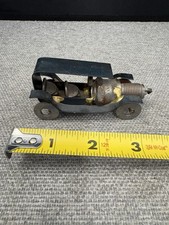 Vintage Rock Creek Metal Craft Spark Plug  Car Roadster Figurine Welded Art USA