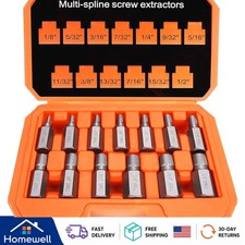 Professional Grade Screw Extractor Set - 13 Pieces For Rusted Bolts And Nuts