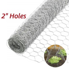 2" Holes Galvanized Poultry Net - Metal Fencing / Chicken Wire High Quality