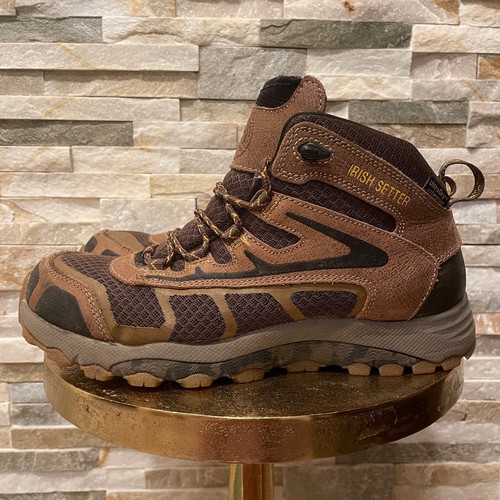 Irish Setter Men’s 8 Hiking Boots | Trail Grip, Waterproof, Brown Suede Mesh