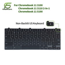 New Laptop US Keyboard For Dell Chromebook 11 3100 3110 5190 2-in-1 H06WJ 0RFXCF