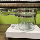 Vintage PYREX Flameware 1 1/2 Qt DOUBLE BOILER 6283-U & 6283-L Corning Glass
