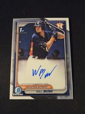 2024 Bowman Chrome Will Bush Auto 1st Prospect #CPA-WB Astros
