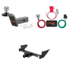 CURT Class 3 Tow Package Trailer Hitch, Wiring, Ball Mount - 13184, 55367, 45152