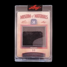 2022 Leaf Art Of Hockey Museum Of Materials Relic /5 Auston Matthews