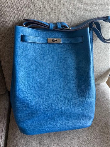 Hermes So Kelly 26 Blue Togo Shoulder 955327