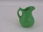 Niloak Pottery Creamer, Pearled Green, 3" tall
