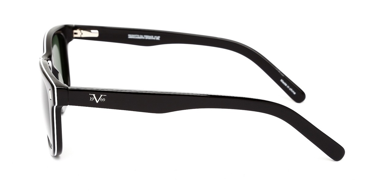Versace 19V69 Black Aviator Sunglasses Versace 19V69 Italia Valentina Club Sunglasses Black Gold  main image 2