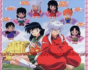INUYASHA mini plush doll strap figure set of 6 official anime Kagome etc Authent | eBay