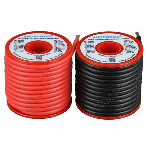 12 AWG Silicone Wire Spool Red and Black - 50ft Ultra-Flexible Copper Wire - Picture 3 of 11