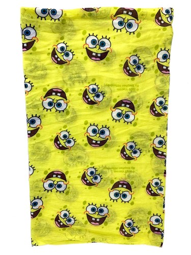 3 SpongeBob Schwammkopf Halstuch Gesichtsmaske gelb wiederverwendbar waschbar Kind neu - Bild 4 von 6