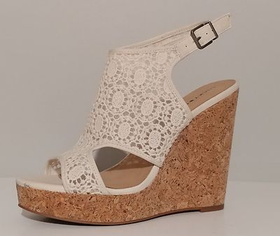 ivory lace sandals
