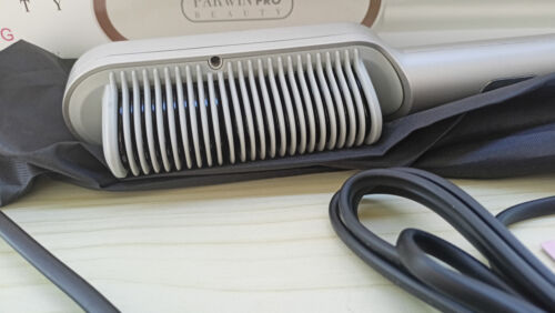 PARWIN PRO BEAUTY 2 in 1 spazzola lisciante agli ioni anti-crespo 150-210℃ - Foto 11 di 13