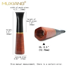 MUXIANG Rosewood Smoking Cigar Mouthpiece Holder Smoking Cigar Tip 32 Gauge Ring
