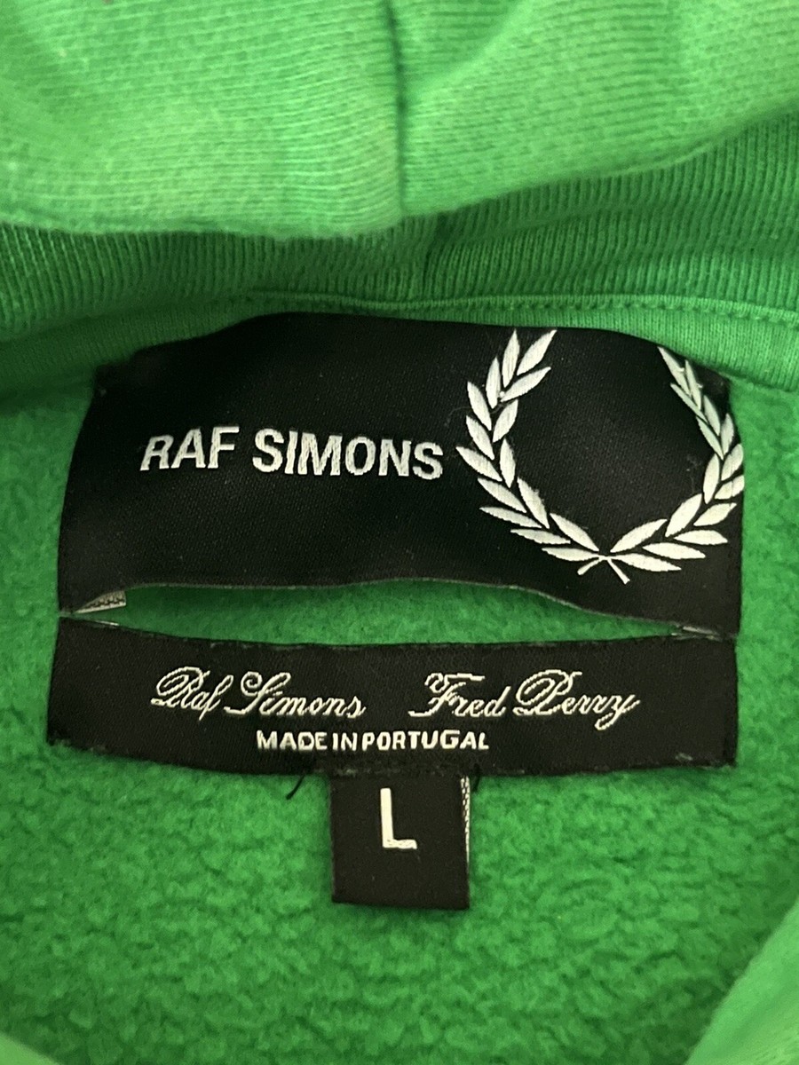 FRED PERRY X RAF SIMONS PRINTED POPOVER HOODY | eBay