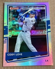 2020 Donruss Nickname Variation Career Stat Line /213 Cody Bellinger (Cody Love)