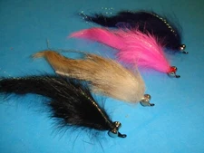 FLY FISHING FLIES - Asst. [Salmon/Steelhead] DUMBELL BUNNY LEECH size #2 (8 pcs)