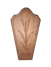 Antique 19th Century Victorian Eastlake Walnut Wood Carved Wall Hanging Pediment