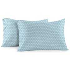 Heavyweight Printed Flannel Pillowcase Sets Pair - Snow