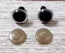 clear safety eyes doll toy animal crochet knit 3/8 inch plastic 1 pair new