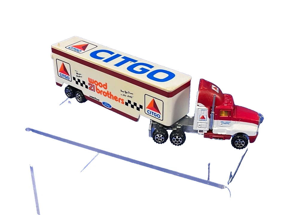 1991 Road Champs Morgan Shepherd #21  CITGO Race Kenworth Trk & Transporter 1:64 - Image 3 of 4