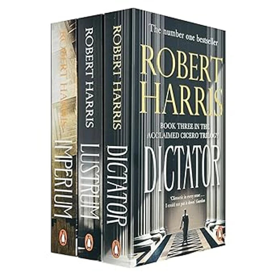 Cicero Trilogy Collection 3 Books Set by Robert Harris Lustrum,Dictator, Imperiu