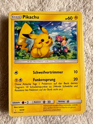 Pokemon Card German - Pikachu 14/30
