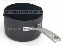 New CALPHALON Classic Hard Anodized AquaShield Nonstick 2.5 Qt Saucepan