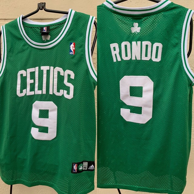 RAJON RONDO BOSTON CELTICS ADIDAS ROAD THROWBACK JERSEY SZ 48 eBay