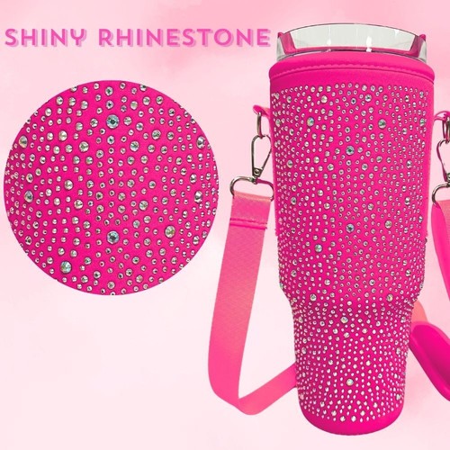 Wasserflaschentasche für Stanley Cup 40oz Isolierärmel Reisebecher Halter mit Riemen - Bild 14 von 18