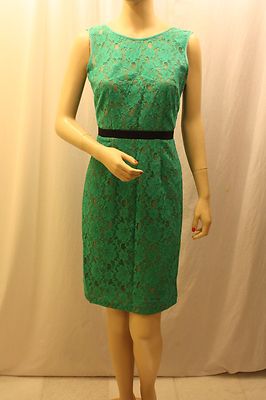 NEW BCBGMAXAZRIA EMERALD ALICE LACE COCKTAIL DRESS IRG6N501/B381W SIZE 4
