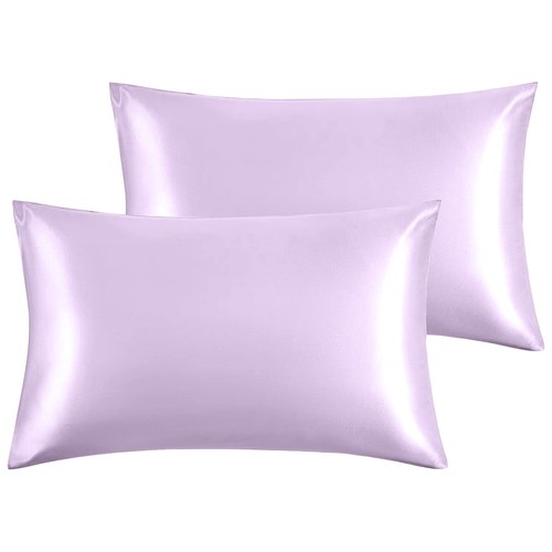 Premium Satin Silk Pillowcases For Hair And Skin 2 Pack Soft Pillow Cases Covers - Picture 68 of 137