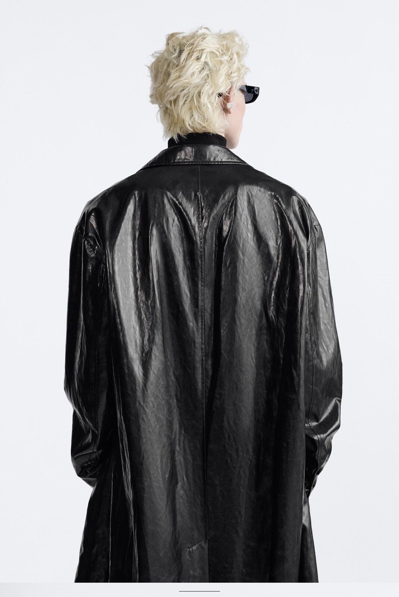 【新品!!】ZARA Black Oversized Mods Coat S-M OVERSIZED TAILORED COAT ZW COLLECTION - Black | ZARA United