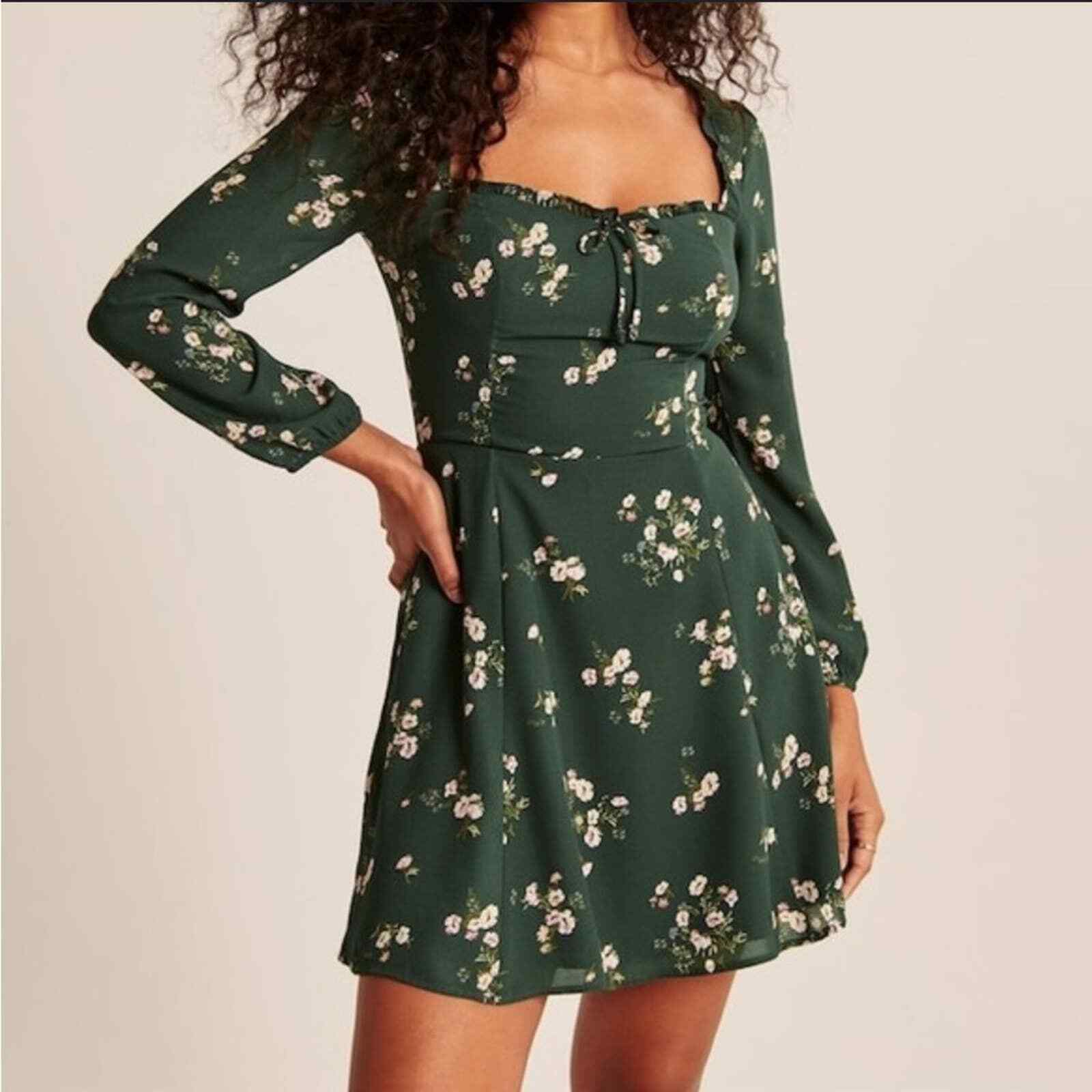 portrait neck mini dress