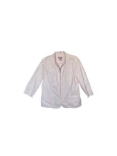 Chico’s Light Pink Casual Full Zip 3/4 Sleeve Cotton Blend Jacket Women’s Large