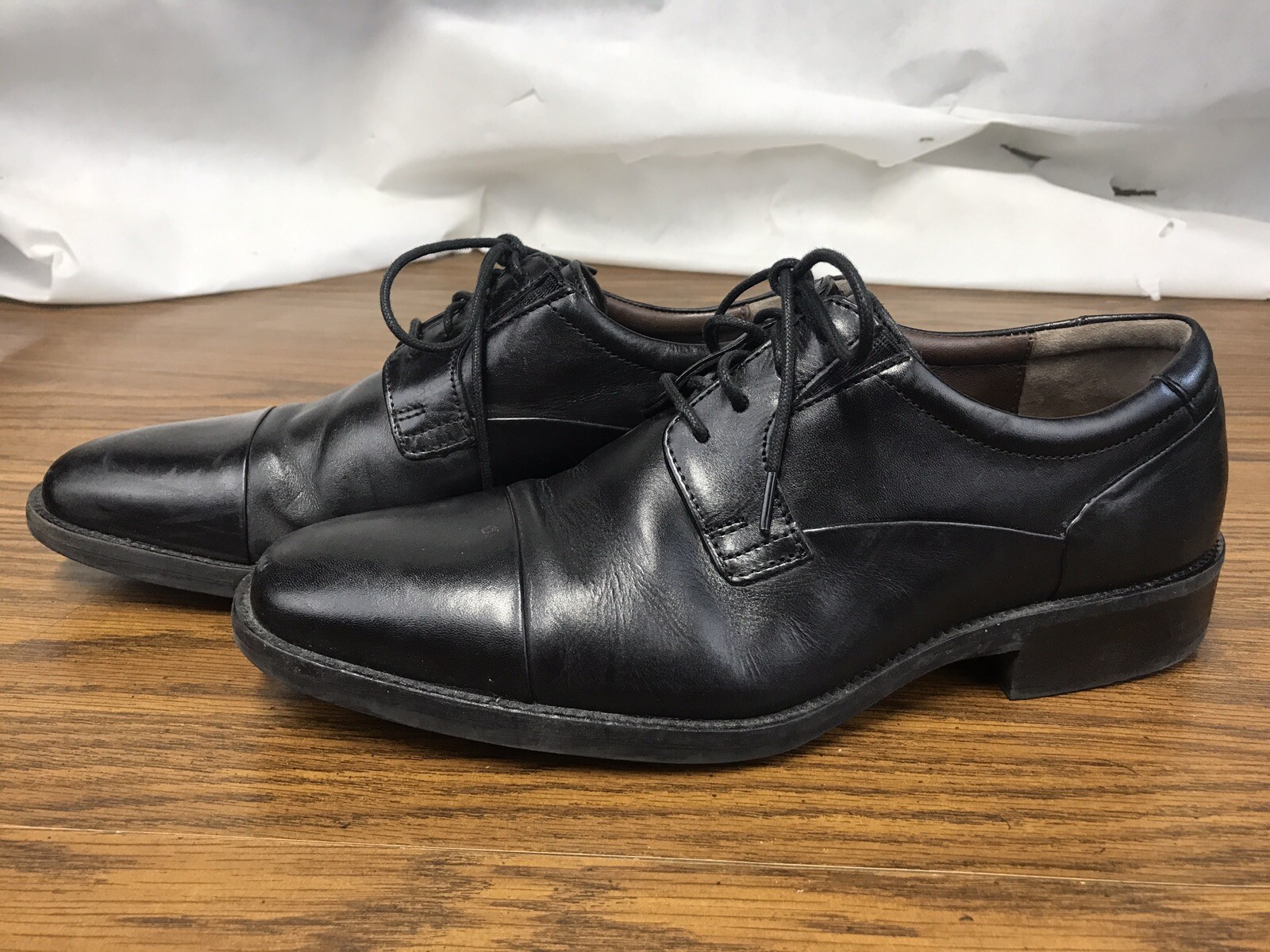 SAOLA Scarpe eleganti Johnston & Murphy da uomo 20 6901 Tabor Cap Toe Oxford nere taglia 9 5 M