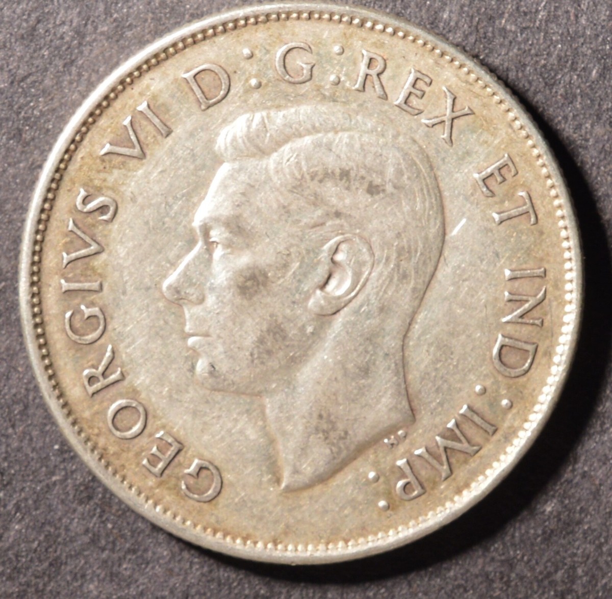 1947 - Canada Fifty Cents - STRAIGHT 7 - 🇨🇦 Circulated - INV# X