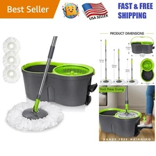360° Rotating Mop Bucket System - Effortless Floor Cleaning for Homes