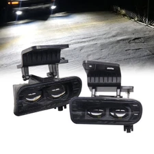 Pair LED Fog Lights Bumper Driving 880 Lamps For Chevy Silverado 1500/2500 99-02