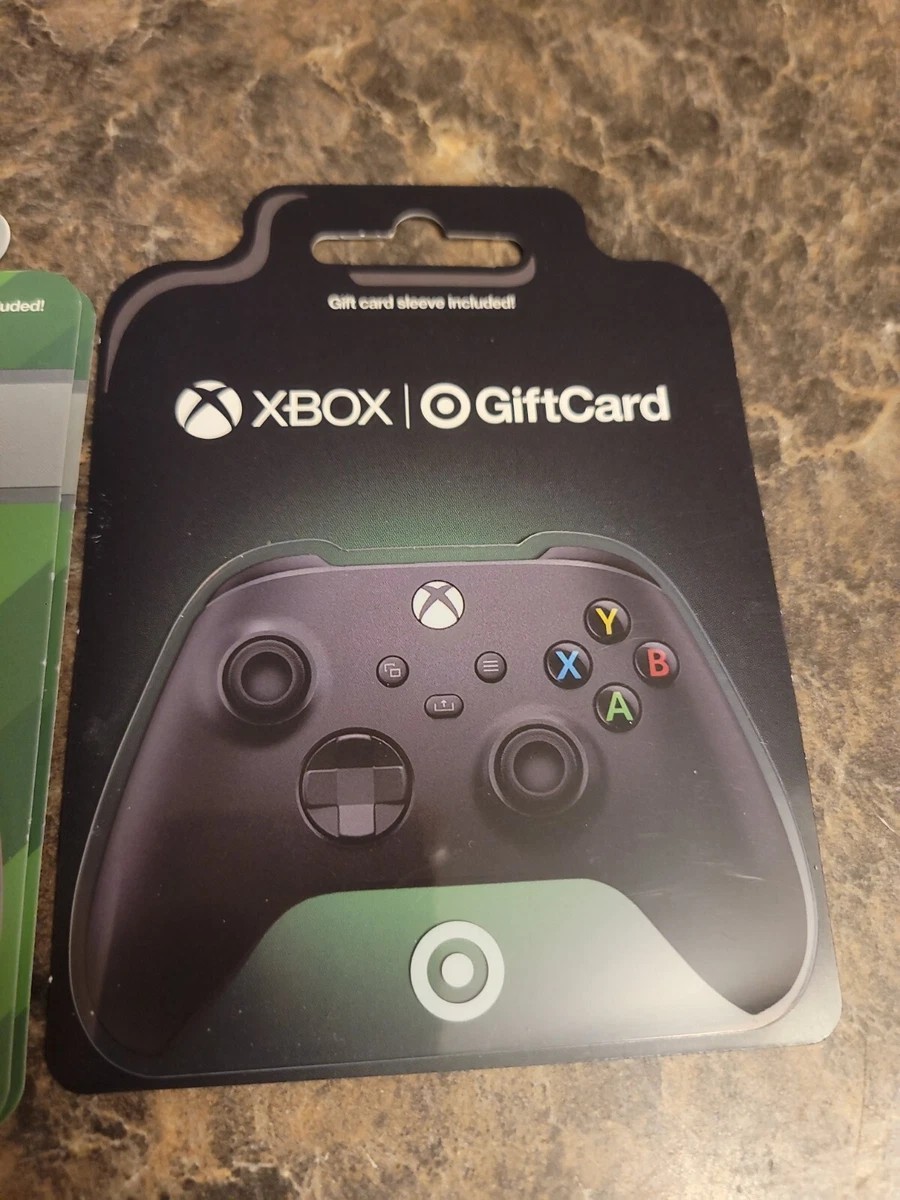 Target Gift Card XBOX Red Black Game Controller No Value Set of 2